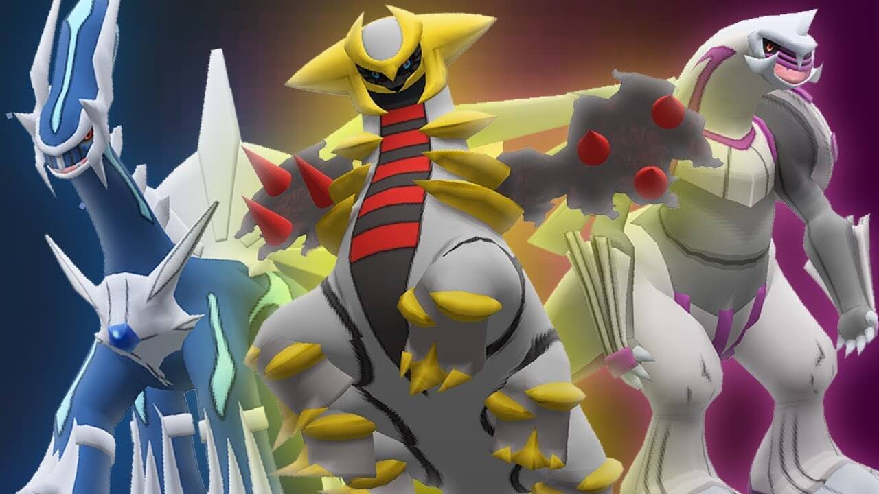 Mítico pokemon giratina dialga lendário pokemon brinquedo de